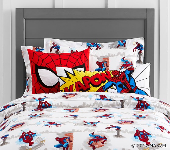 pottery barn spiderman quilt