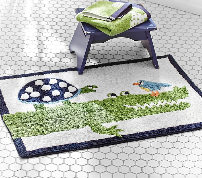 Alligator Kids Bath Mat Pottery Barn Kids