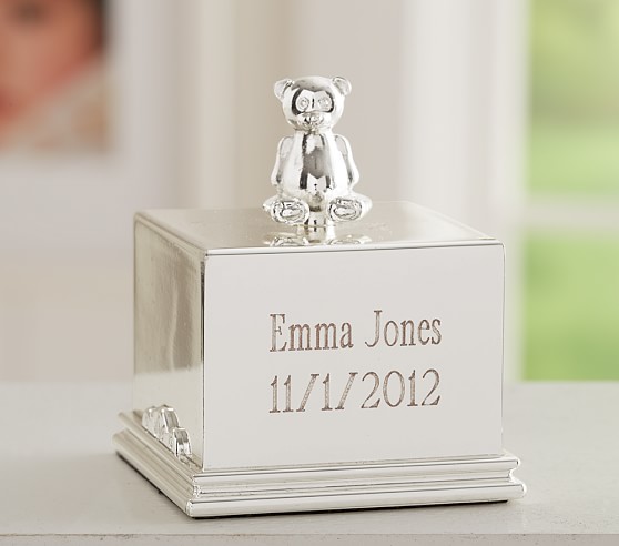 Silver Music Box Baby Keepsake Pottery Barn Kids