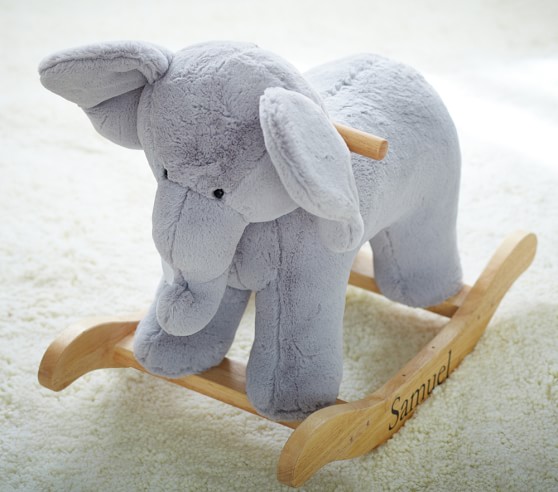 Nursery Elephant Plush Rocker Animal Rocker Pottery Barn Kids