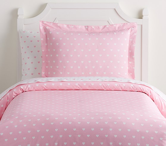 pottery barn pink duvet cover