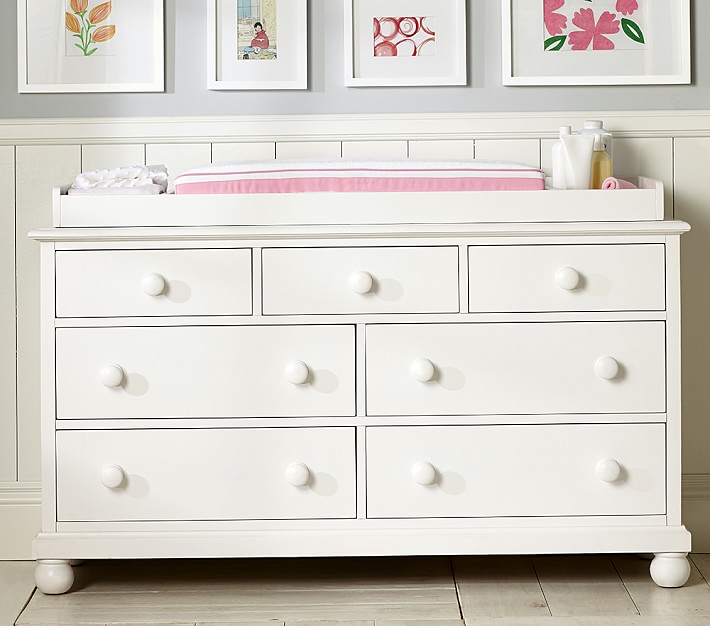 pottery barn kids changing table topper