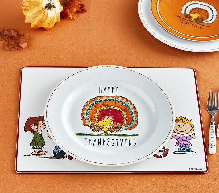 Peanuts® Thanksgiving Charger Plate | Kids Table Decor | Pottery Barn Kids