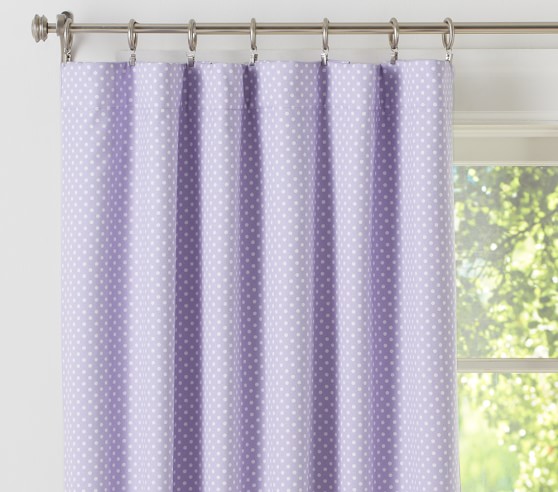 New Pottery Barn Teen GREEN 84 L Dottie Sheer Panel Curtain kids 44x84 polka dot