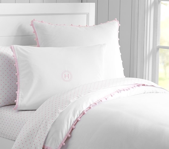 pottery barn pink duvet cover