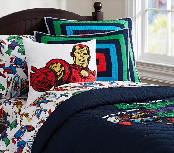 Marvel Kids Comforter Set Pottery, Avengers Queen Bedding