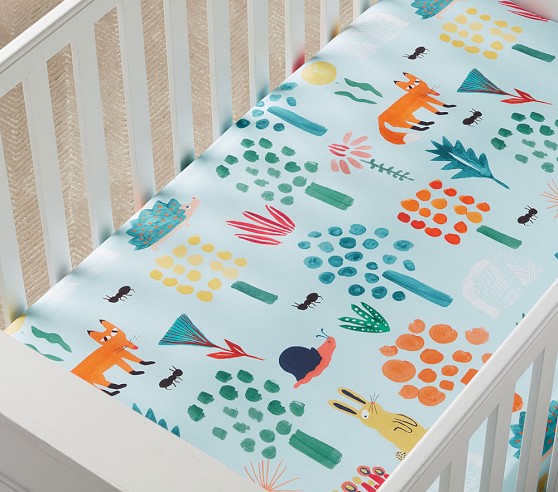 Crib Sheets Boy Crib Sheets Woodland Crib Sheets Neutral Fitted Crib Sheet Play Yard Sheet Pack n Play Sheet Fitted Crib Sheet Boy