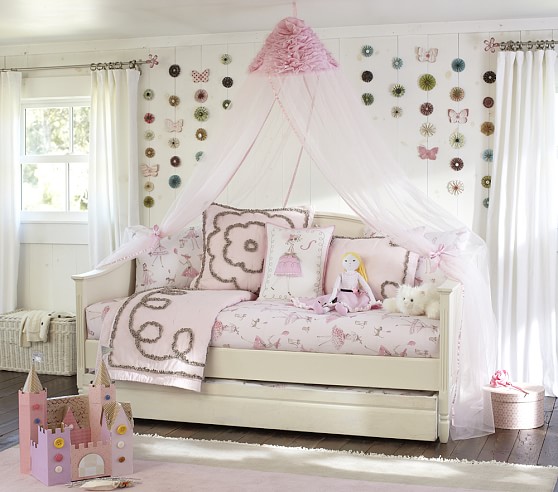 Ruffle Flower Bed Canopy Pottery Barn Kids