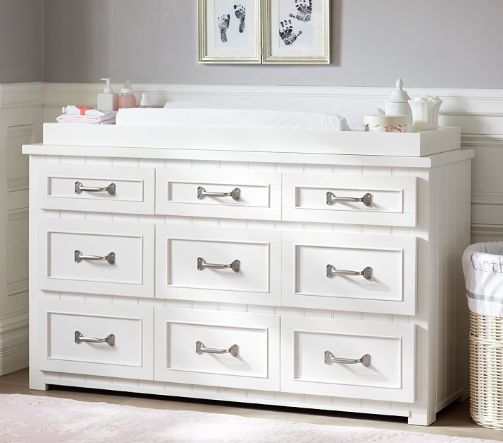 pottery barn kids changing table topper