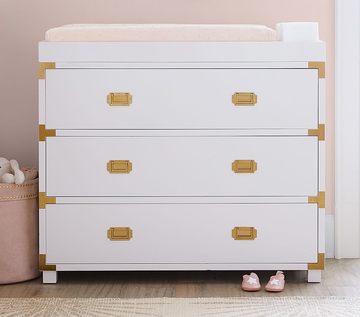 Gemma Campaign Changing Table Dresser & Topper Pottery Barn Kids