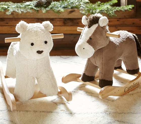 pottery barn plush rocker