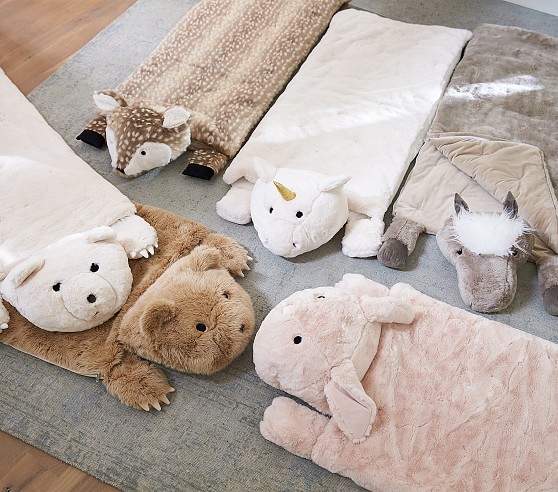 Faux Fur Kids Sleeping Bags Pottery Barn Kids