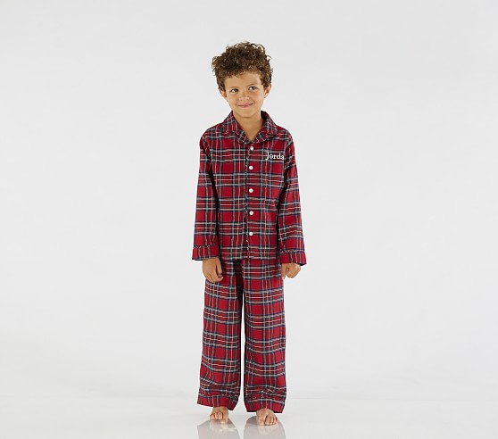 boys plaid pajamas