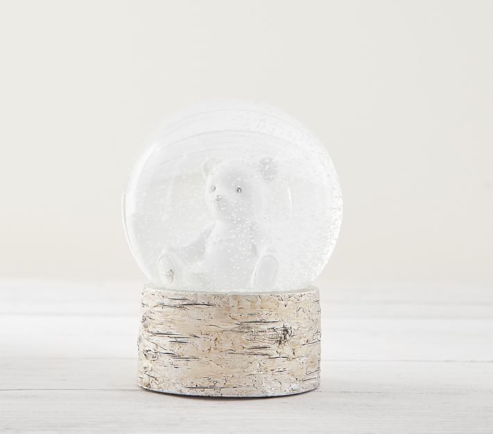 teddy bear snow globe