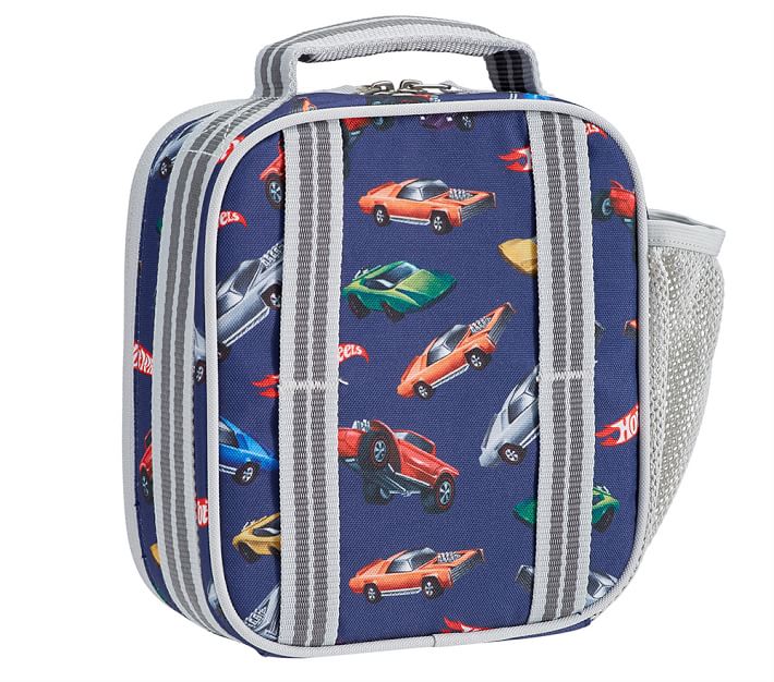 Gray Blue Hot Wheels® Kids Lunch Box | Pottery Barn Kids