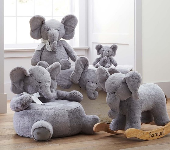 large stuffed elephant for nursery
