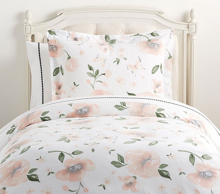 Meredith Floral Kids' Duvet Cover Pottery Barn Kids