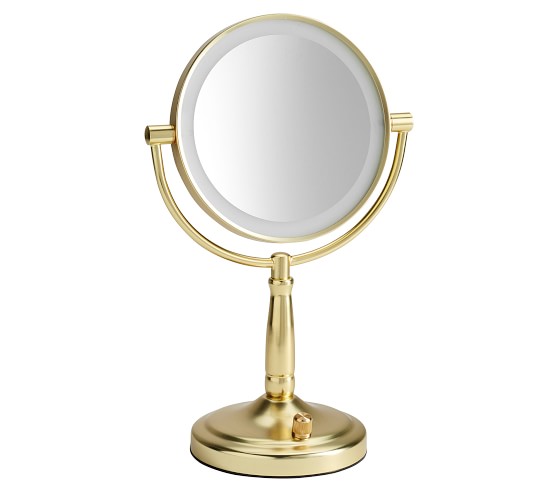 Up Vanity Mirror Pottery Barn Kids, Gold Light Up Vanity Mirror
