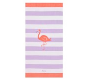 포터리반 Potterybarn Flamingo Stripe Kid Beach Towel