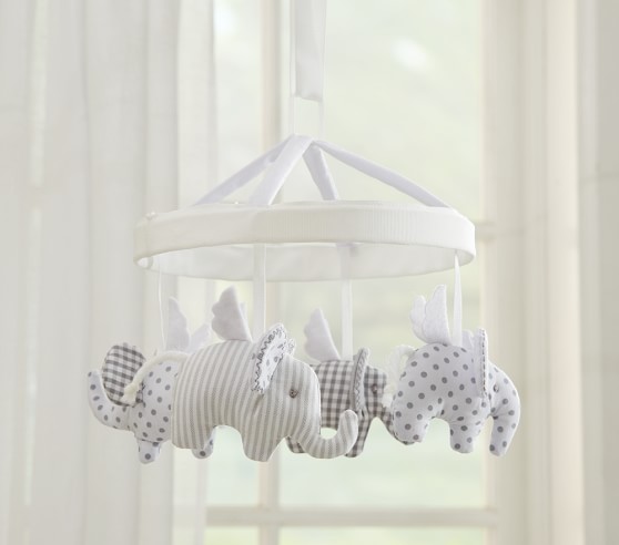 Flying Elephant Baby Mobile Pottery Barn Kids