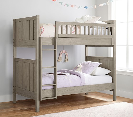 Camp Twin Over Twin Kids Bunk Bed Pottery Barn Kids