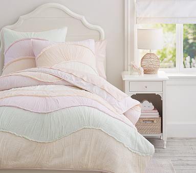 Ryleigh Ruched Wave Quilt & Shams | Pottery Barn Kids