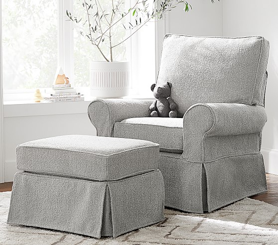 comfortable chair with ottoman