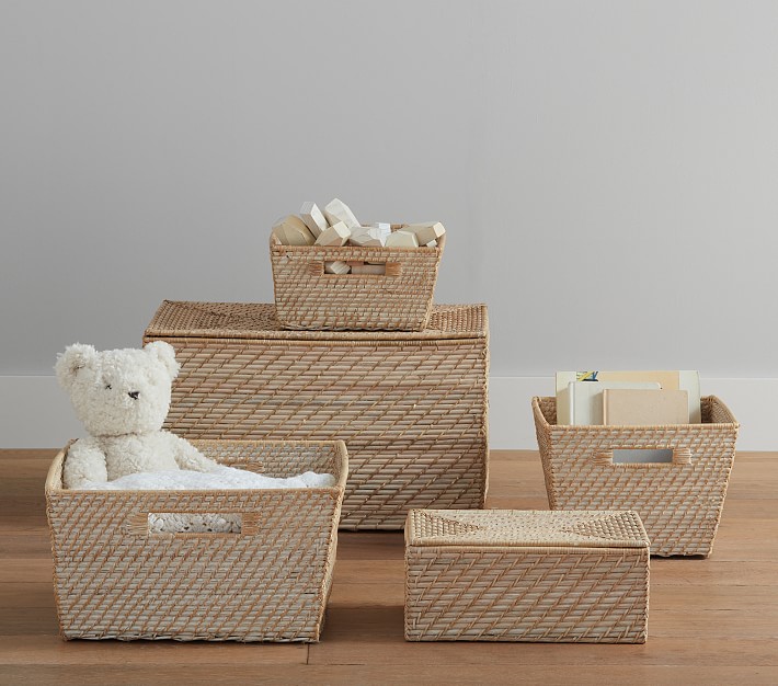 quinn white washed toy chest
