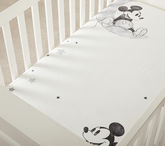 mickey mouse fitted crib sheet