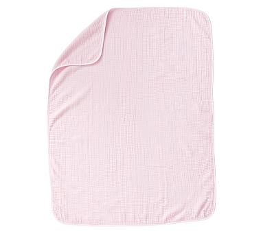 Organic Muslin Baby Blanket, Pink