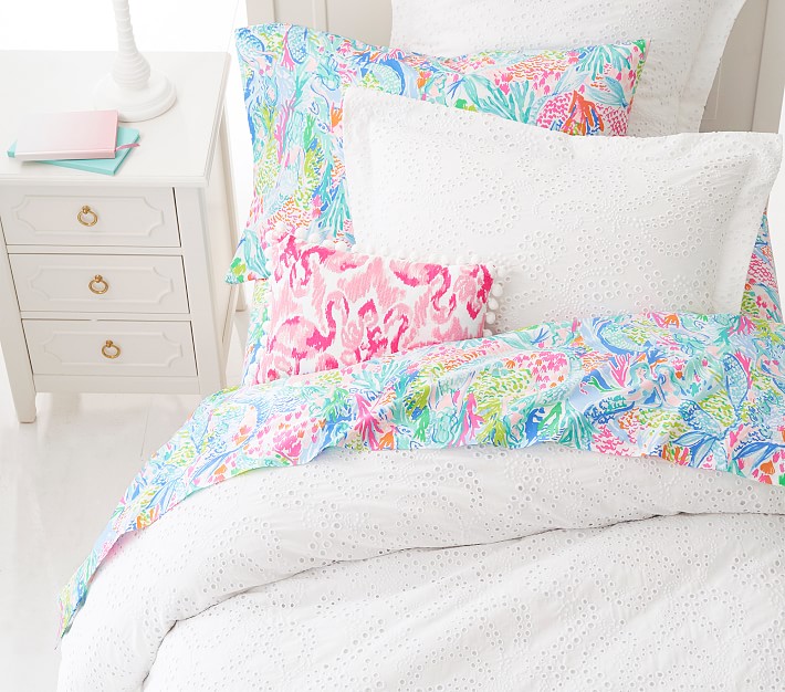 Lilly Pulitzer Organic Mermaid Cove, Lilly Pulitzer Duvet Cover King
