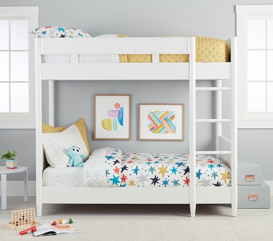 Twin Over Bunk Bed Pottery Barn Kids, Dwellstudio Mid Century Twin Bed