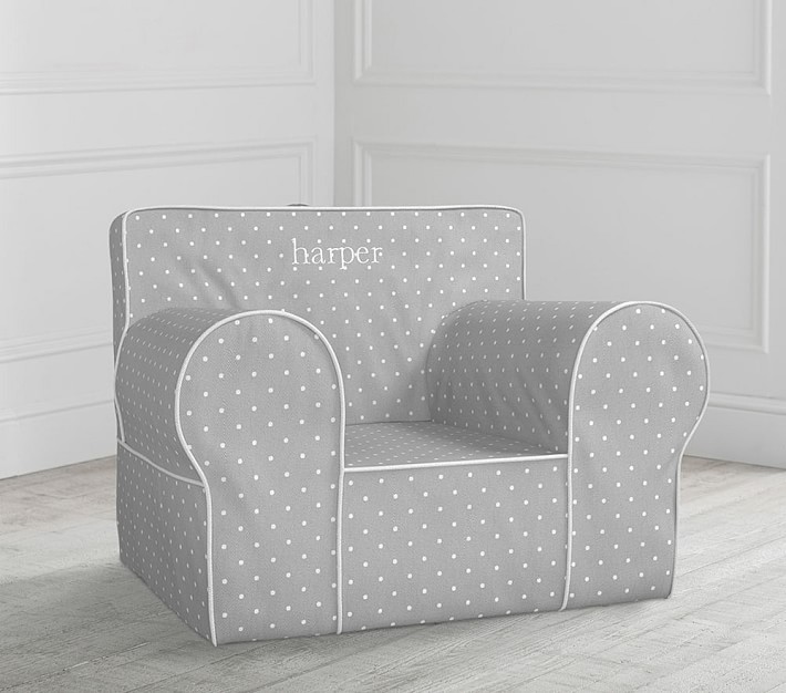 Oversized Grey Pin Dot Anywhere Chair®