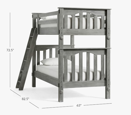 Kendall Twin Over Kids Bunk Bed, Barn Door Furniture Bunk Beds Instructions