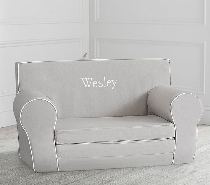Grey with White Piping Anywhere Sofa Lounger®