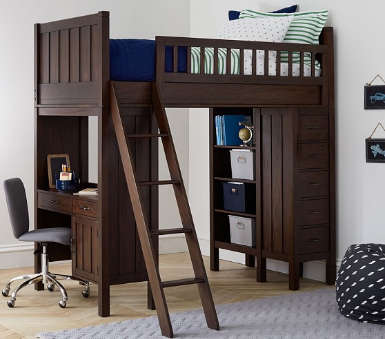 Camp Twin Loft Bed For Kids Pottery, Pottery Barn Camp Bunk Bed Assembly Instructions Pdf