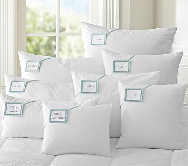 decorative pillow insert sizes
