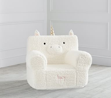 Unicorn Ivory Sherpa My First Toddler Anywhere Chair® Slipcover Only