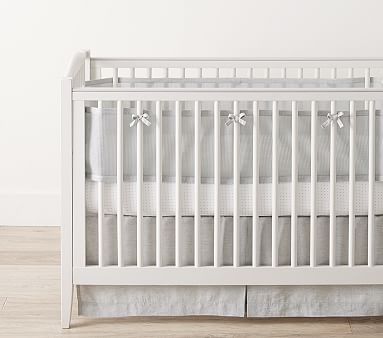 BreathableBaby® For Pottery Barn Baby Linen Mesh Liner, Grey