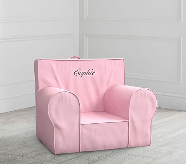 Light Pink Twill Anywhere Chair® Slipcover Only