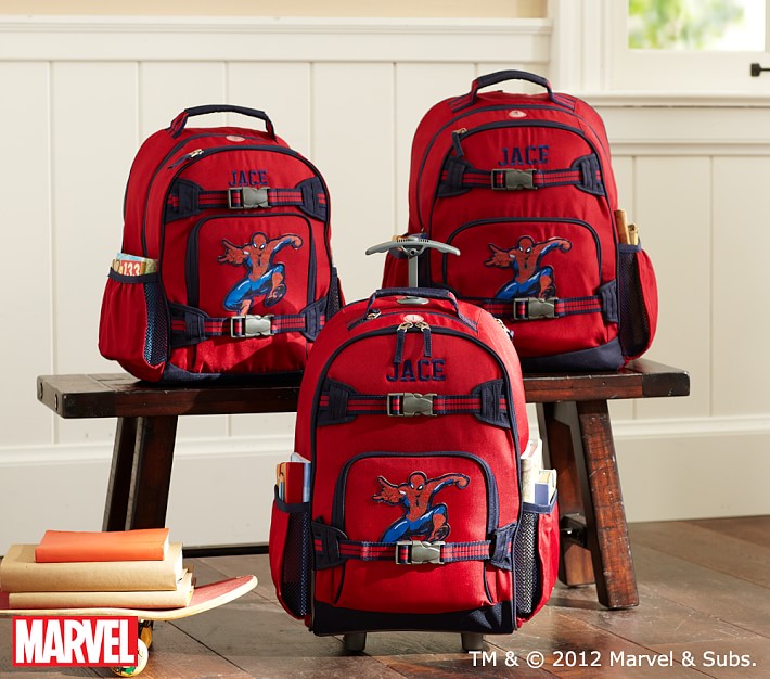 spider man rolling backpack