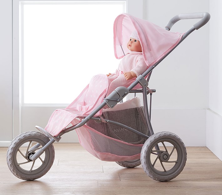 pottery barn double doll stroller