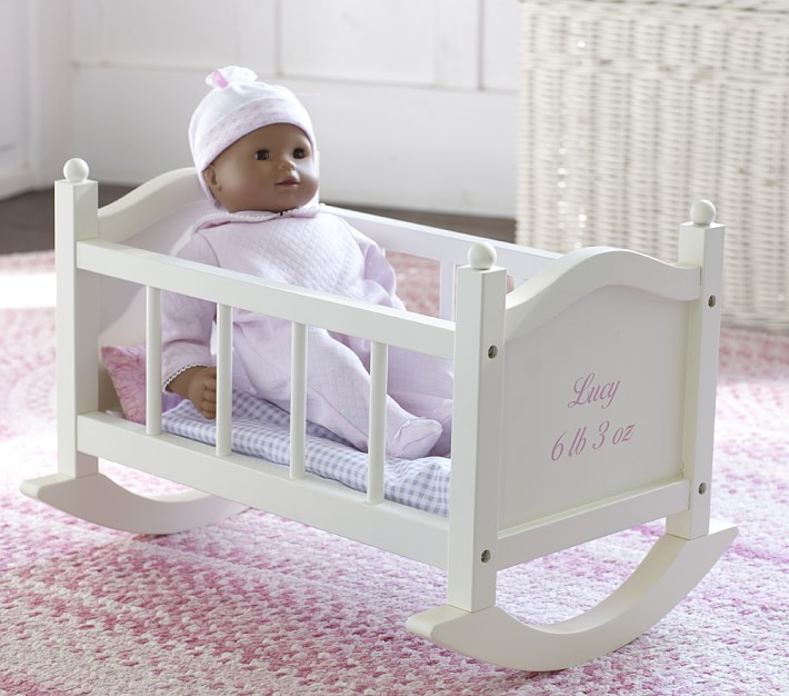 pottery barn doll bed