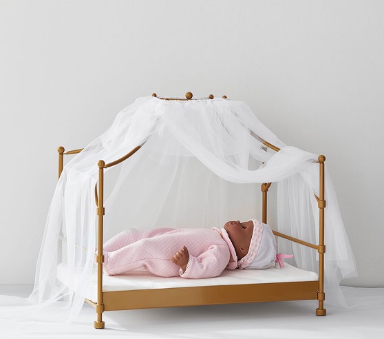 pottery barn doll bed