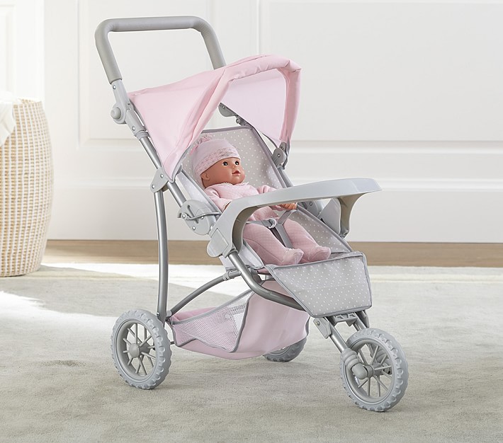 pottery barn double doll stroller