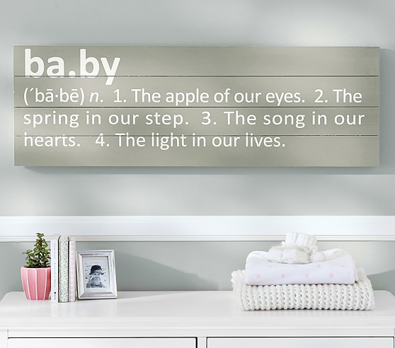 Baby Sentiment Wall Plaque Pottery Barn Kids