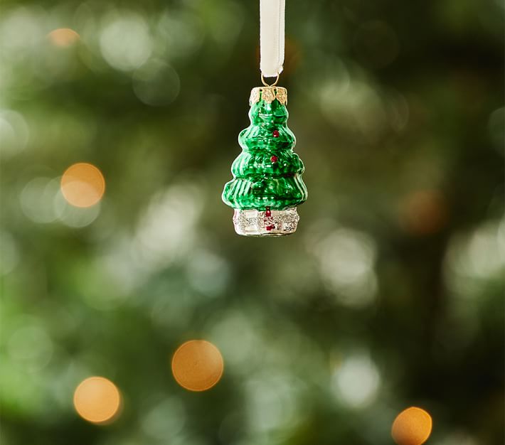 Mercury Glass Christmas Ornament Gift Set Pottery Barn Kids