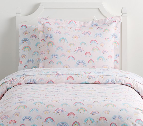 pottery barn rainbow bedding