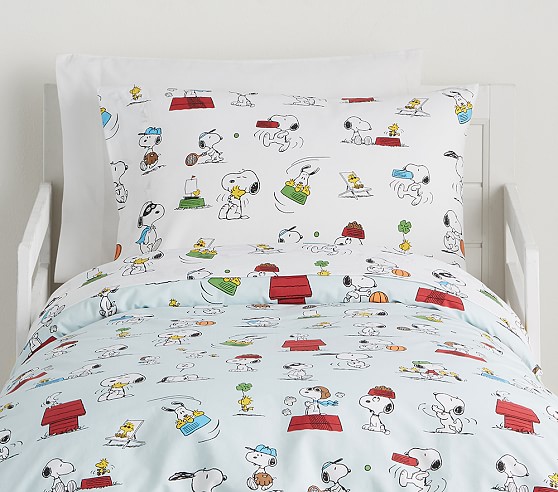 pottery barn snoopy sheets