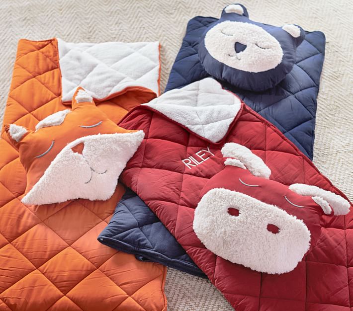 giant plush sleeping bag bed